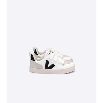 Veja V-10 CWL Schoenen Kinderen White/Black | BE 773ZUT